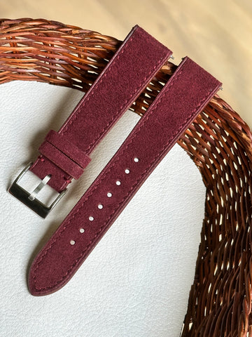 Premium Suede Alcantra - Burgundy