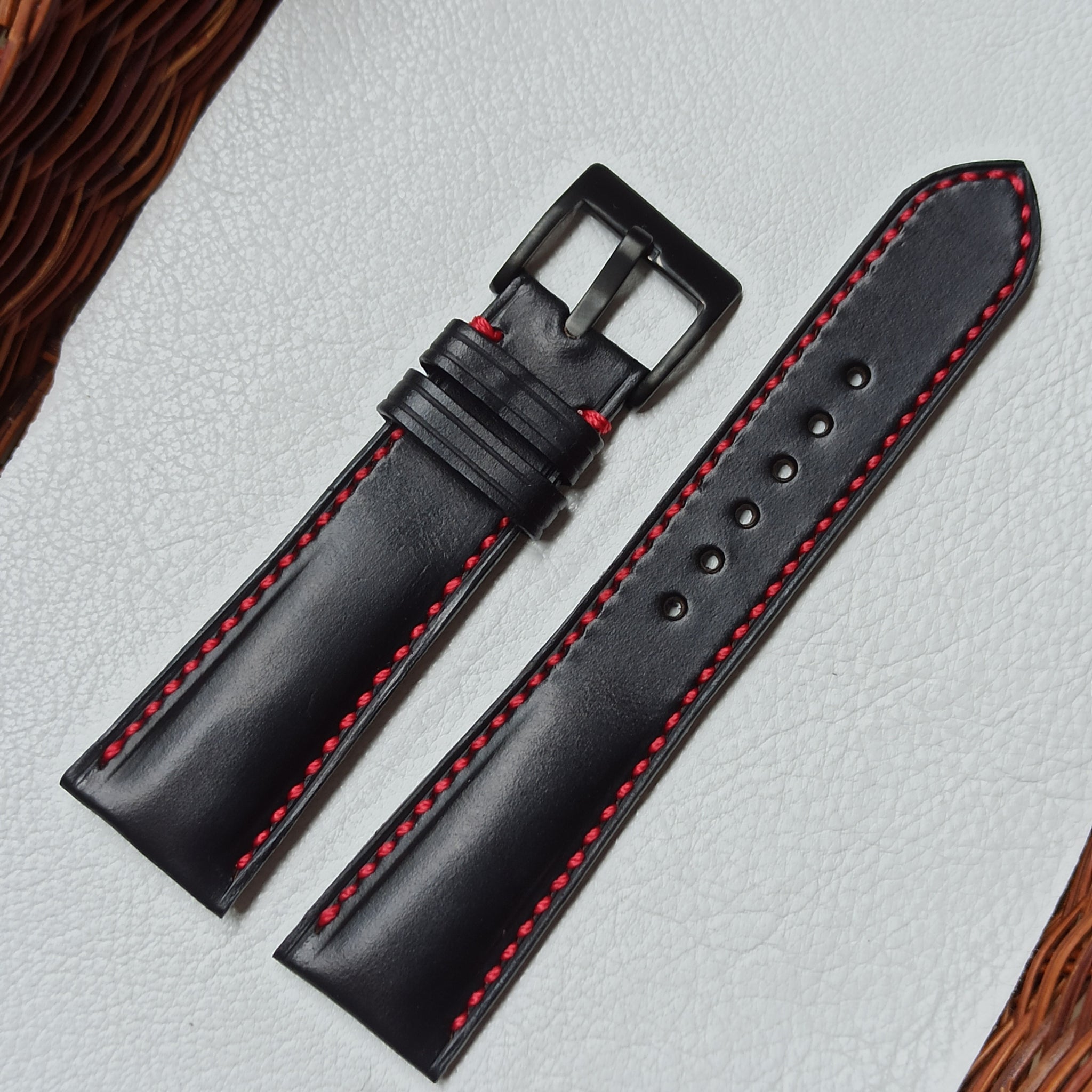 Horween Chromexcel Leather Strap - Black