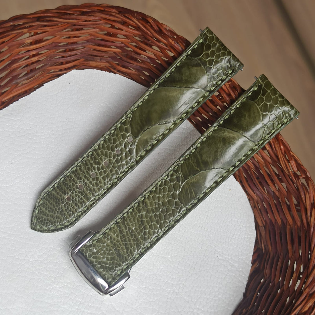 Ostrich Leg Olive Green