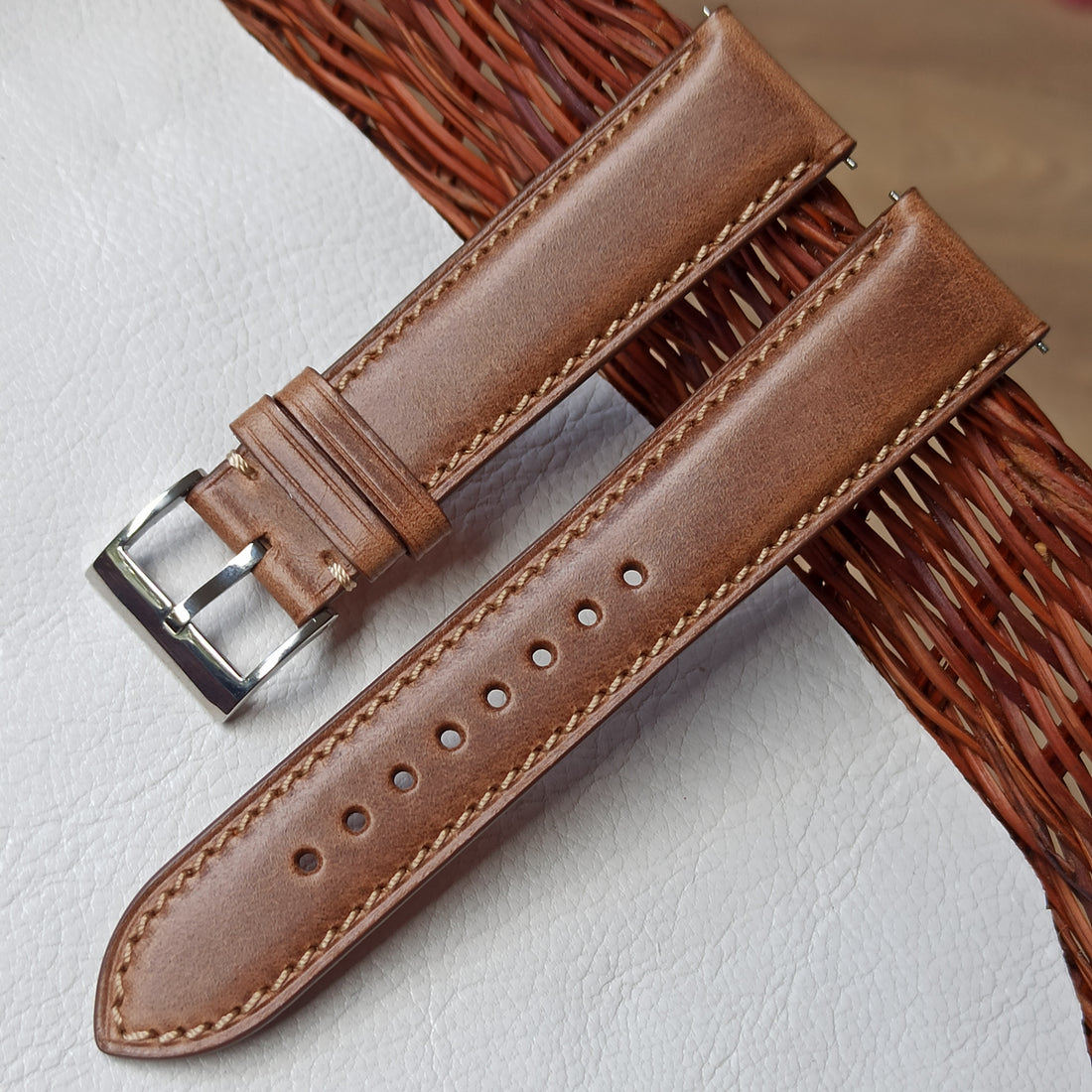 Premium Horween Chromexcel Padded - Natural