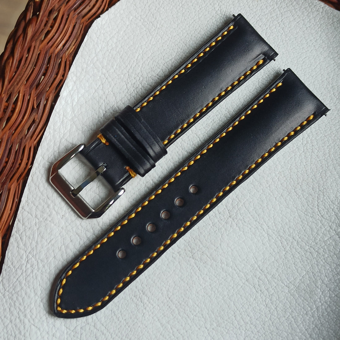 Horween Chromexcel Leather Strap - Black