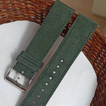 Premium Suede Alcantra - Dark Green